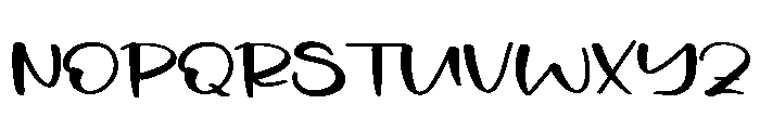 Yourself Signature Font UPPERCASE