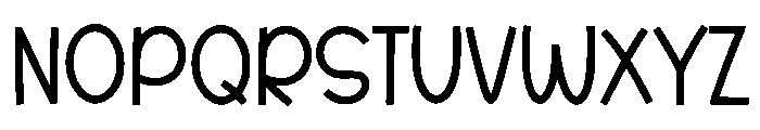 Yourself Wednesday Font UPPERCASE