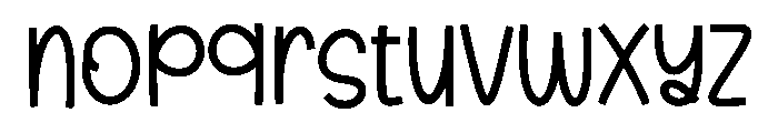 Yourself Wednesday Font LOWERCASE