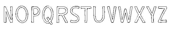 Youth Gradient Sans Outline Font UPPERCASE