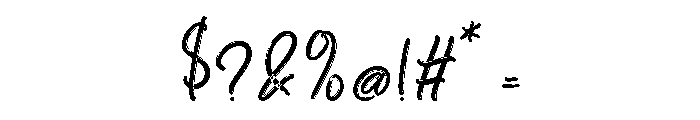 Youthi Zoulga Regular Font OTHER CHARS