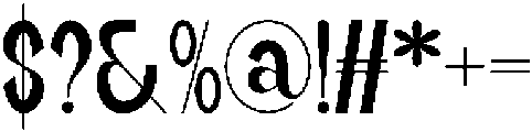 YOBAGE Regular otf (400) Font OTHER CHARS