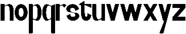 YOBAGE Regular otf (400) Font LOWERCASE