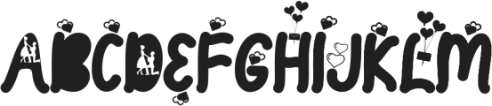 YOUNG COUPLE otf (400) Font LOWERCASE