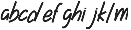 Yogasslah Regular otf (400) Font LOWERCASE