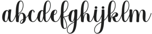 Yolistha Regular otf (400) Font LOWERCASE