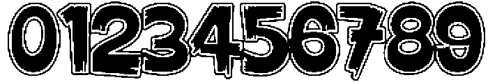 Yomanica Outline otf (400) Font OTHER CHARS