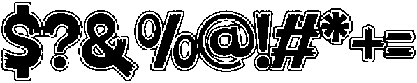 Yomanica Outline otf (400) Font OTHER CHARS