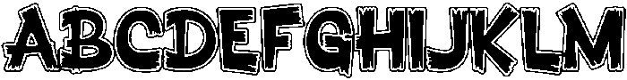 Yomanica Outline otf (400) Font UPPERCASE