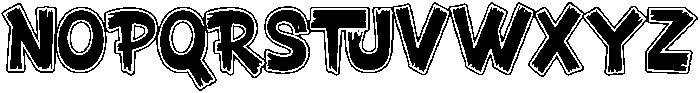 Yomanica Outline otf (400) Font UPPERCASE