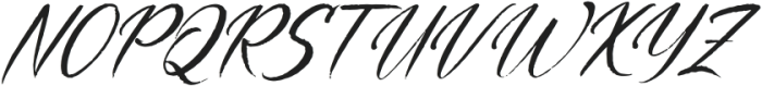 Yonella Italic otf (400) Font UPPERCASE