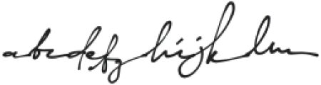 Yonitta Signature otf (400) Font LOWERCASE