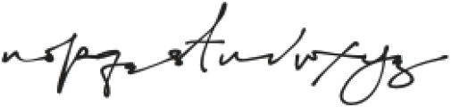 Yonitta Signature otf (400) Font LOWERCASE
