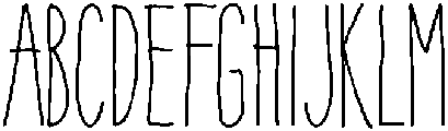 YorkHandwriting ttf (400) Font UPPERCASE