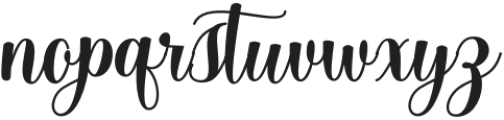 Yosyita Script Regular otf (400) Font LOWERCASE