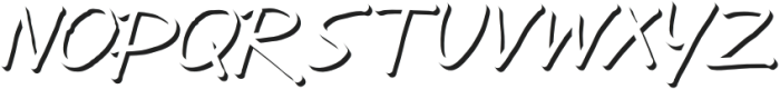 Yotra Shadow otf (400) Font UPPERCASE