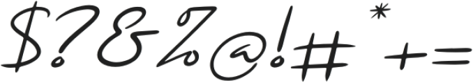 Youneri Italic otf (400) Font OTHER CHARS