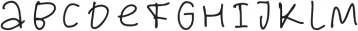 Your Favorite Pencil otf (400) Font LOWERCASE