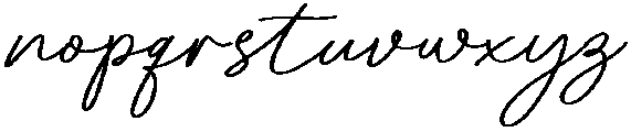 Your Love otf (400) Font LOWERCASE