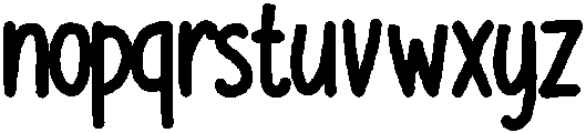 YourMoon Sans Bold otf (700) Font LOWERCASE