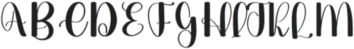 Yourside Regular otf (400) Font UPPERCASE