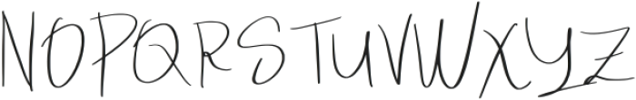 Yourvika Signature Regular otf (400) Font UPPERCASE
