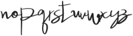 Yourvika Signature Regular otf (400) Font LOWERCASE