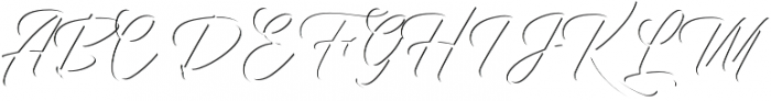 Youther Script Inline otf (400) Font UPPERCASE
