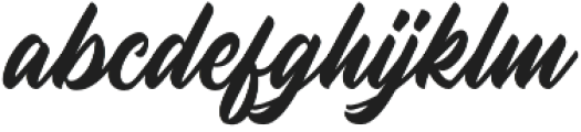 Youther Script Regular otf (400) Font LOWERCASE