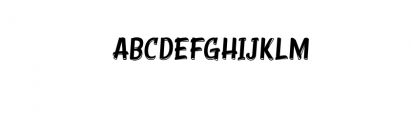 Young Coconut Display Inline.ttf Font LOWERCASE
