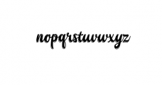 Young Coconut Script Inline.ttf Font LOWERCASE