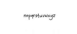 Yournotes.ttf Font LOWERCASE