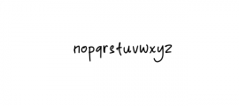 Yournotes.woff Font LOWERCASE