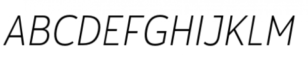 Yorkten Condensed Thin Italic Font UPPERCASE