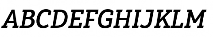 Yorkten Slab Condensed Demi Italic Font UPPERCASE