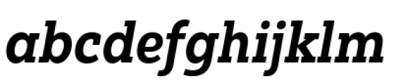 Yorkten Slab Condensed ExBold Italic Font LOWERCASE