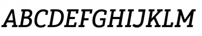 Yorkten Slab Condensed Medium Italic Font UPPERCASE