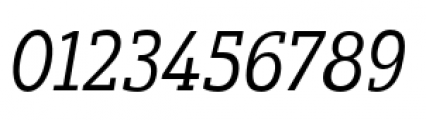 Yorkten Slab Condensed Regular Italic Font OTHER CHARS