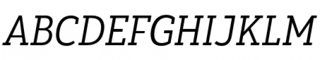 Yorkten Slab Condensed Regular Italic Font UPPERCASE