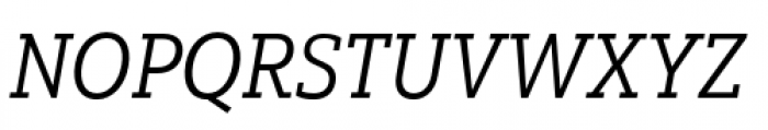 Yorkten Slab Condensed Regular Italic Font UPPERCASE