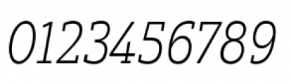 Yorkten Slab Condensed Thin Italic Font OTHER CHARS