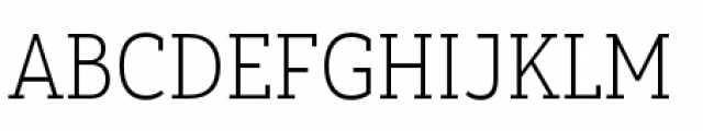 Yorkten Slab Condensed Thin Font UPPERCASE