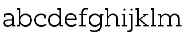 Yorkten Slab Extended Light Font LOWERCASE