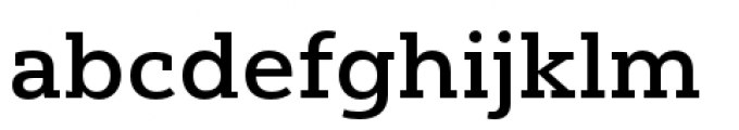 Yorkten Slab Extended Medium Font LOWERCASE