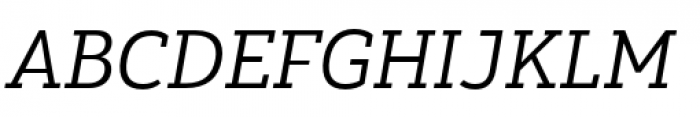 Yorkten Slab Extended Regular Italic Font UPPERCASE