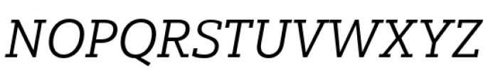 Yorkten Slab Extended Regular Italic Font UPPERCASE