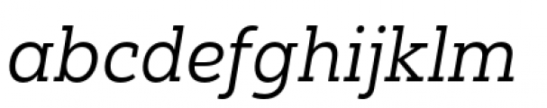 Yorkten Slab Extended Regular Italic Font LOWERCASE