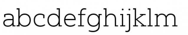 Yorkten Slab Extended Thin Font LOWERCASE