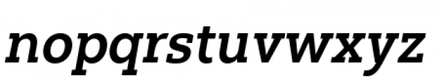Yorkten Slab Normal Bold Italic Font LOWERCASE