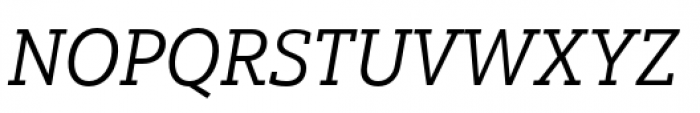 Yorkten Slab Normal Regular Italic Font UPPERCASE